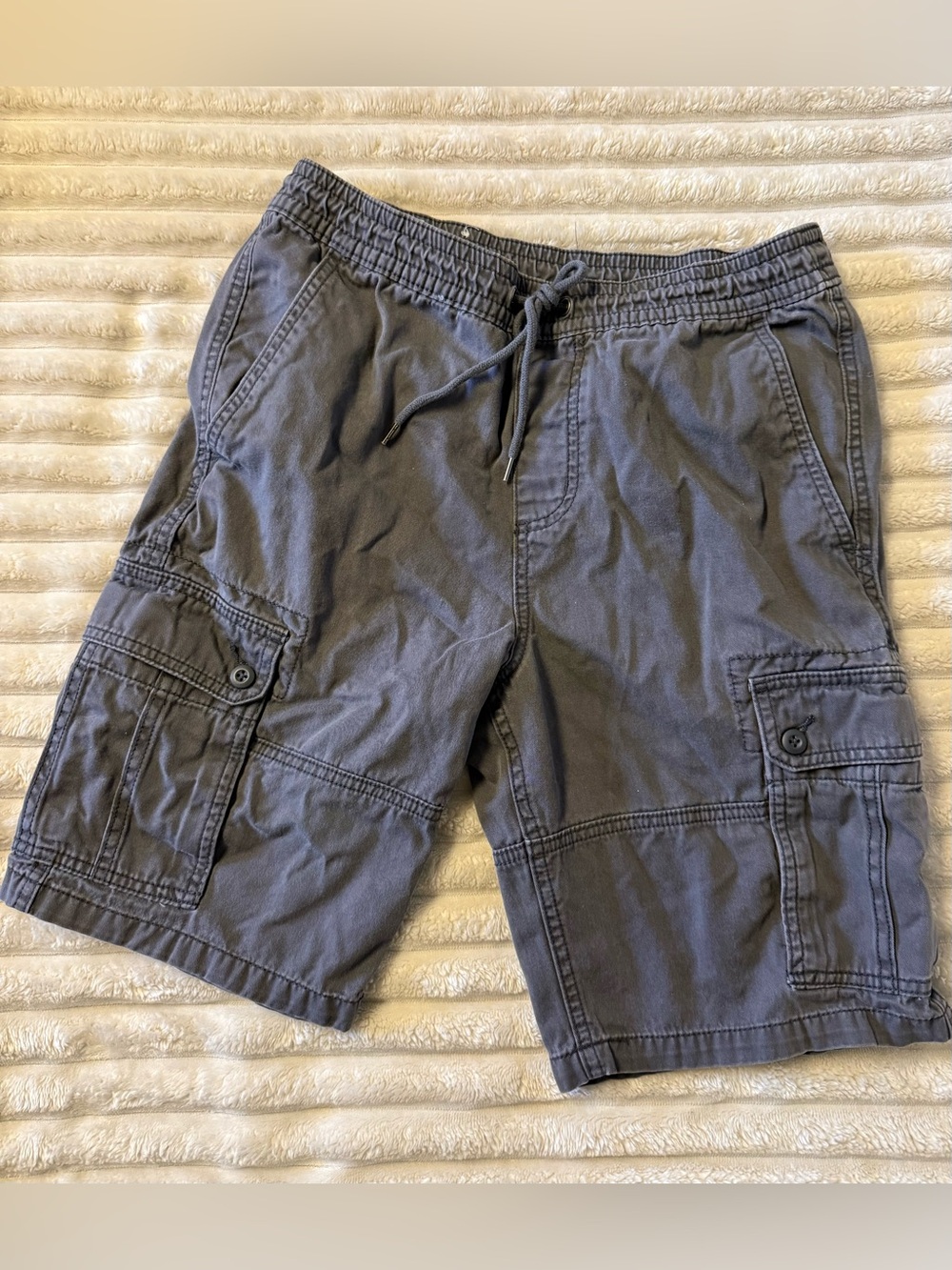 Mossimo Supply Co. Men's Cargo Drawstring Shorts in Charcoal